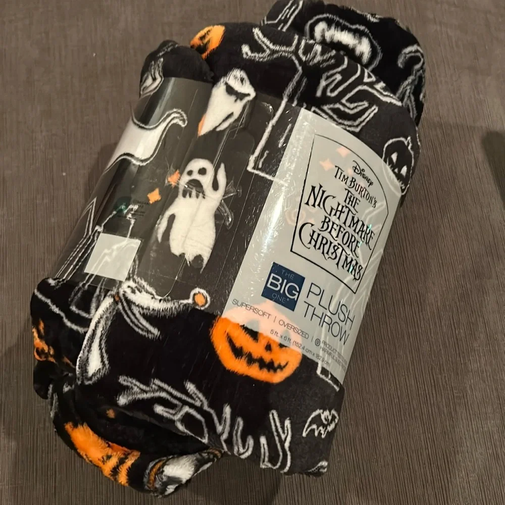 NIGHTMARE BEFORE CHRISTAMS Plush throw soft blanket 5‘x6‘